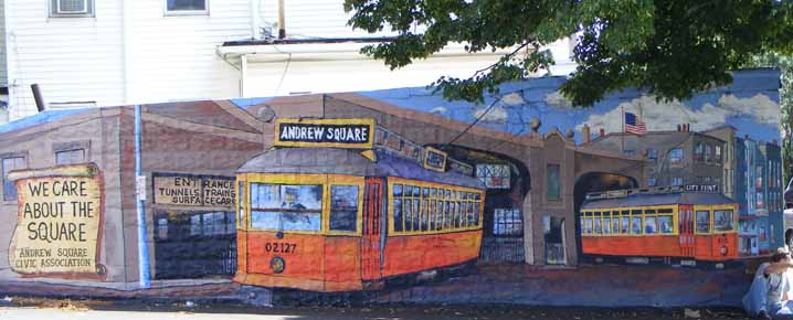 Andrew Square streetcar mural